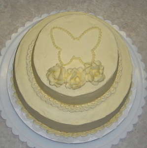2-Tier Butterfly Cake